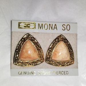New Vintage Mona So Pierced Earrings